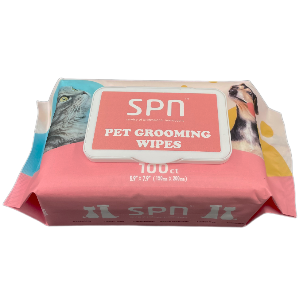 Custom Big Pet Grooming Wipes Products Ultra Thick Pet Bath Wipes