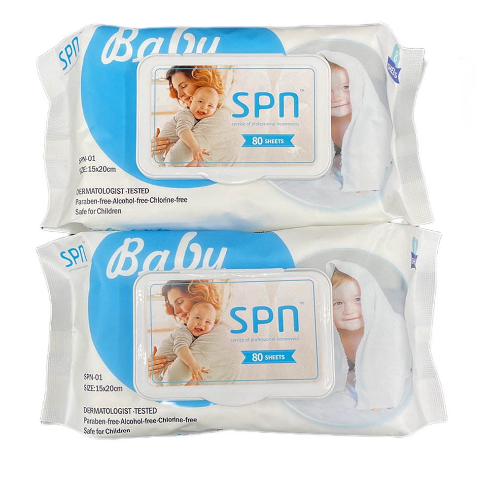  OEM Natural Unscented 99.9% Pure Water Baby Wipes 80pcs Big Pack