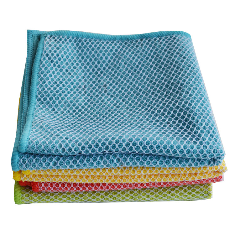 Nylon Mesh Scrub Net Microfiber Dish Cloth Table Clean Towel for Kitchen