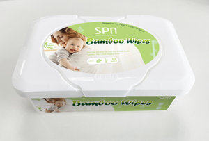 Bamboo Organic Body Facial Hand Face Disposable Baby Wipes Boxes Packing